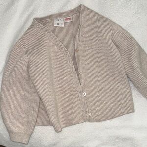 Zara Kids Beige Cardigan Sweater